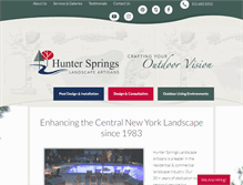 Tablet Screenshot of hunterspringslandscape.com